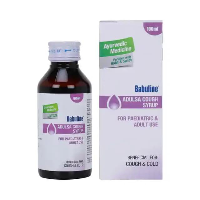 Babuline Adulsa Cough Syrup (1 Bottle of 100 ml Syrup)