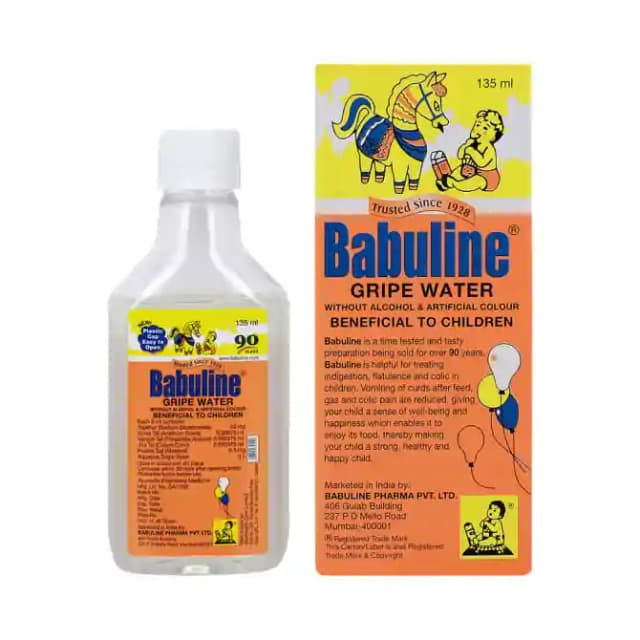 Babuline Gripe Water (1 Bottle of 135 ml Liquid)