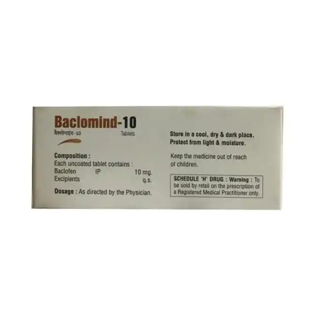 Baclomind 10 (10 tablets in 1 strip)