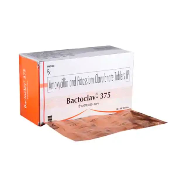 Bactoclav 375 (10 tablets in 1 strip)