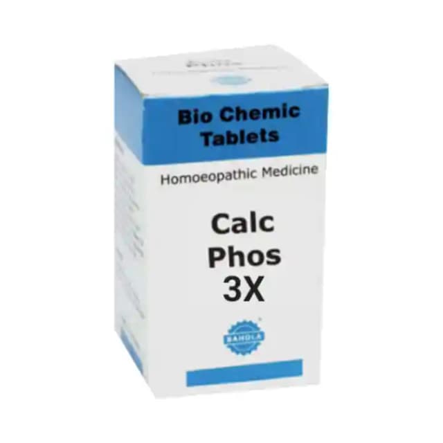 Bahola Calc phos Biochemic 3X (1 Bottle of 25 gm Biochemic tablets)