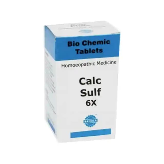 Bahola Calc sulf Biochemic 6X (1 Bottle of 25 gm Biochemic tablets)