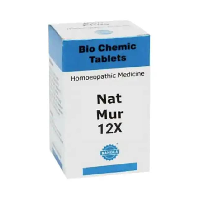 Bahola Nat Mur Biochemic 12X (1 Bottle of 25 gm Biochemic tablets)