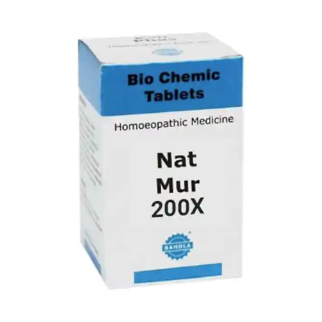 Bahola Nat Mur Biochemic 200X (1 Bottle of 25 gm Biochemic tablets)