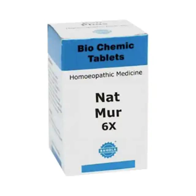 Bahola Nat Mur Biochemic 6X (1 Bottle of 25 gm Biochemic tablets)