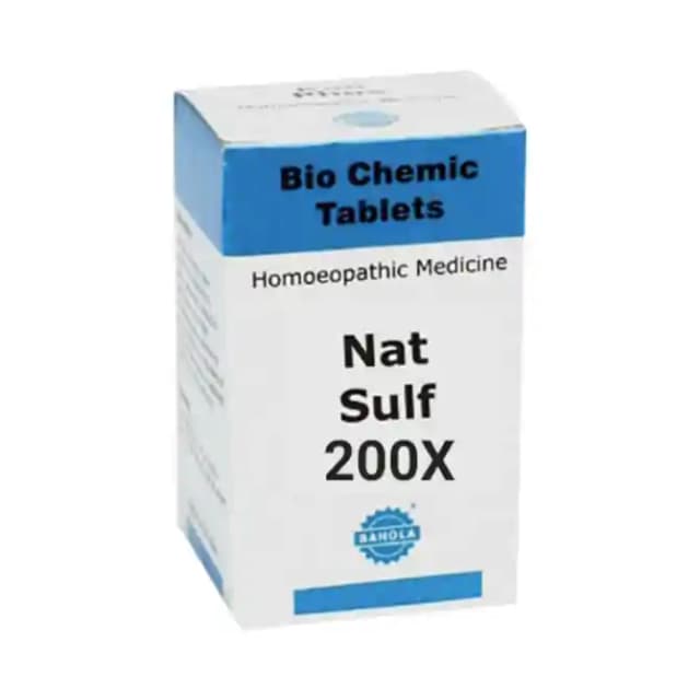 Bahola Nat Sulf Biochemic 200X (1 Bottle of 25 gm Biochemic tablets)