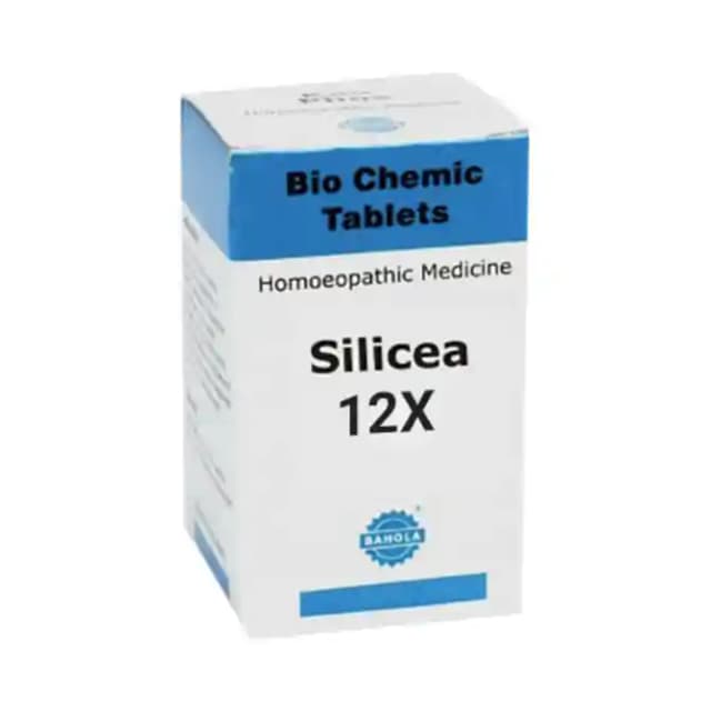 Bahola Silicea Biochemic 12X (1 Bottle of 25 gm Biochemic tablets)
