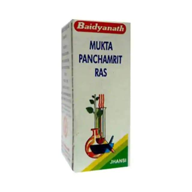 Baidyanath Mukta Panchamrit Ras (1 Bottle of 10 tablets)