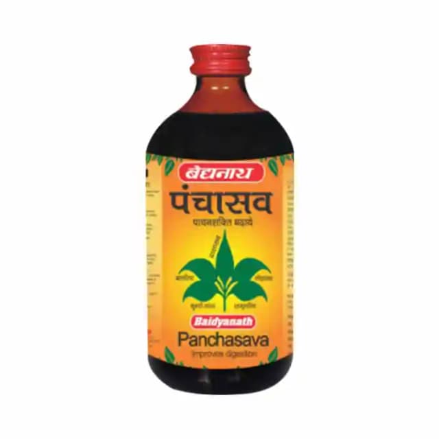 Baidyanath Panchasava Syrup (1 Bottle of 450 ml Syrup)