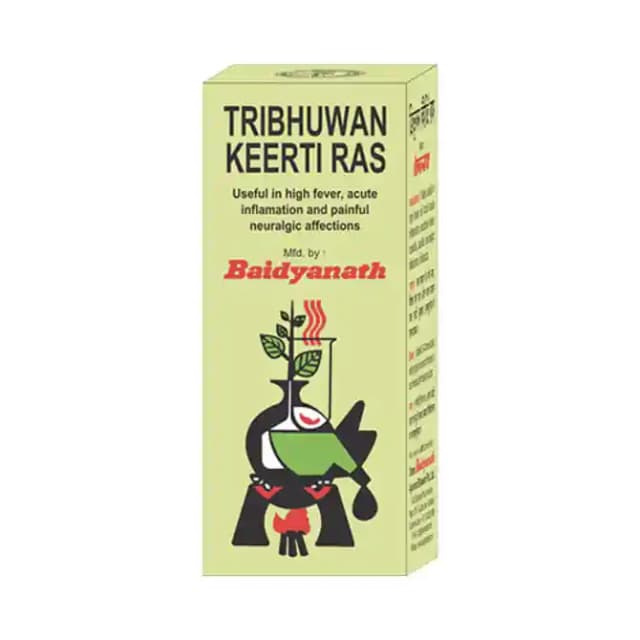 Baidyanath Tribhuvankirti Ras (1 Bottle of 80 tablets)