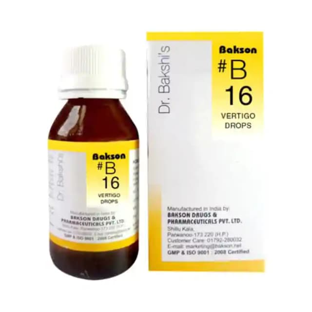 Baksons B16 Vertigo Drop (1 Bottle of 30 ml Drop)