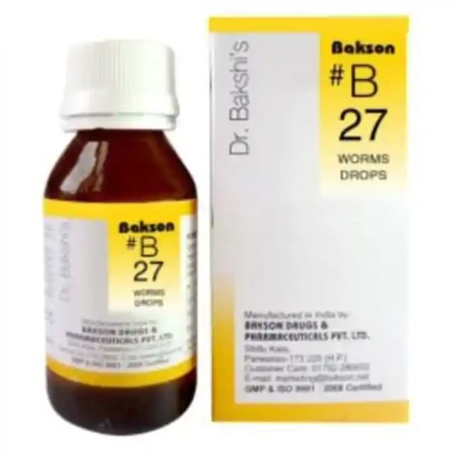 Baksons B27 Worms Drop (1 Bottle of 30 ml Drop)