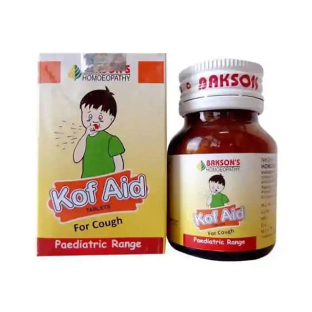 Baksons Kof Aid Paediatric (1 Bottle of 25 gm tablets)
