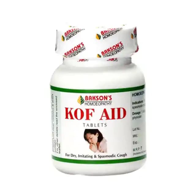 Baksons Kof Aid (1 Bottle of 75 tablets)