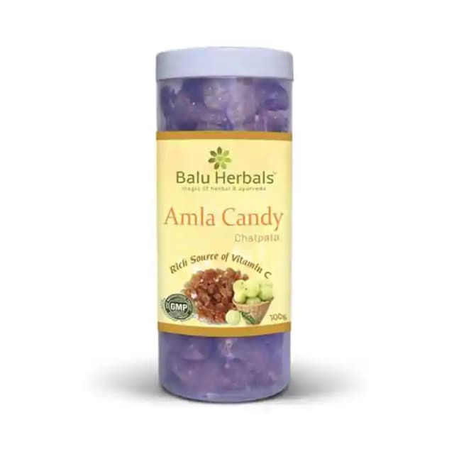 Balu Herbals Amla Candy Chatpata (1 Bottle of 300 gm Candy)