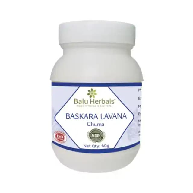 Balu Herbals Baskara Lavana Churna (1 Bottle of 60 gm Churna)