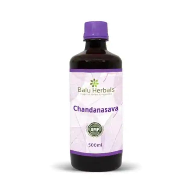 Balu Herbals Chandanasava (1 Bottle of 500 ml Liquid)