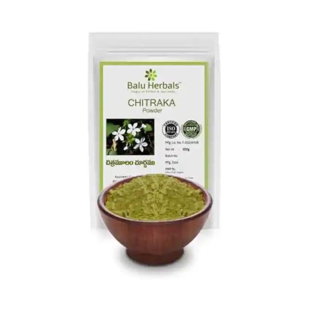 Balu Herbals Chitraka Powder (1 Packet Of 100 gm Powder)