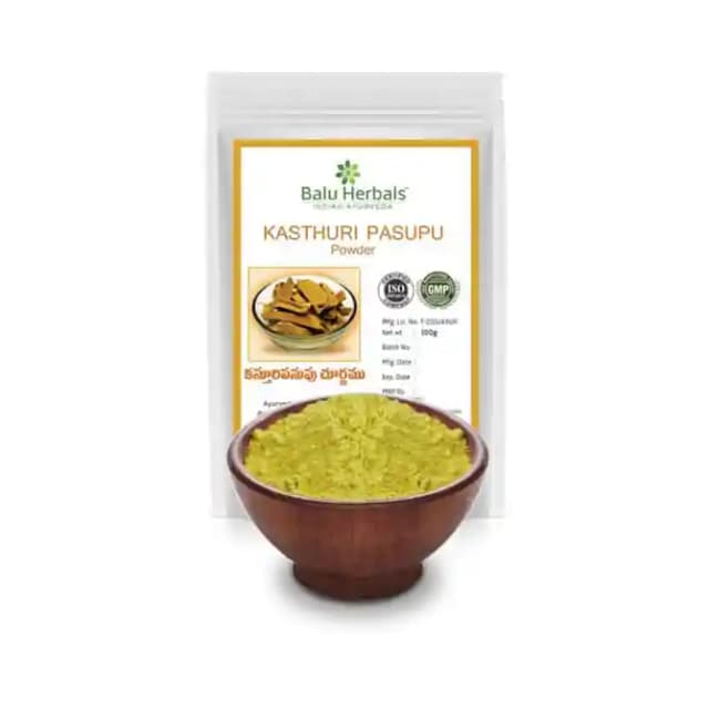 Balu Herbals Kasthuri Pasupu Powder (1 Packet Of 100 gm Powder)