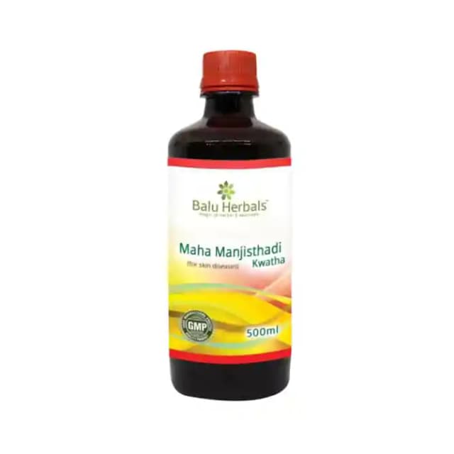 Balu Herbals Maha Manjisthadi Kwatha (1 Bottle of 500 ml Liquid)