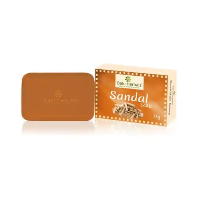 Balu Herbals Sandal Soap (1 Box Of 75 gm Soap)
