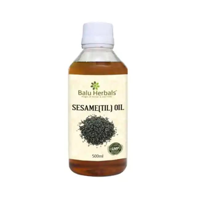 Balu Herbals Sesame (Til) Oil (1 Bottle of 500 ml Oil)