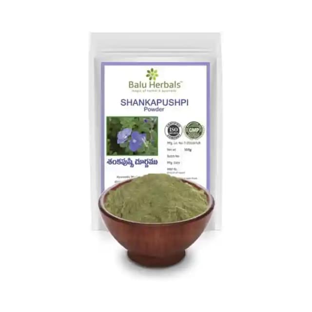 Balu Herbals Shankapushpi Powder (1 Packet Of 100 gm Powder)