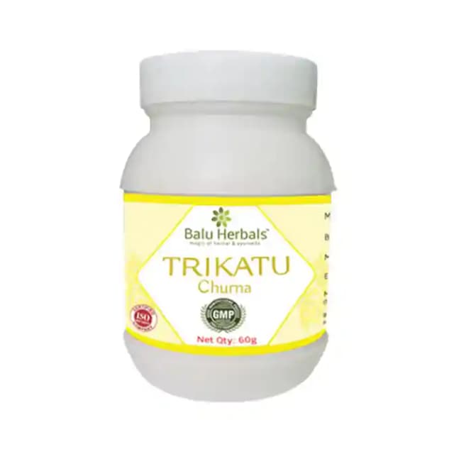 Balu Herbals Trikatu Churna (1 Bottle of 60 gm Churna)