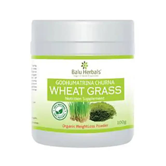 Balu Herbals Wheat Grass Powder (1 Bottle of 100 gm Powder)