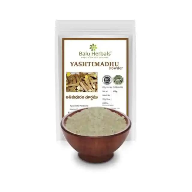 Balu Herbals Yashtimadhu Powder (1 Packet Of 100 gm Powder)