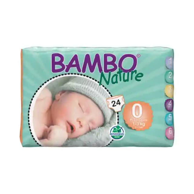 Bambo Nature Diaper 0 Premature (1 Packet Of 24 pieces)