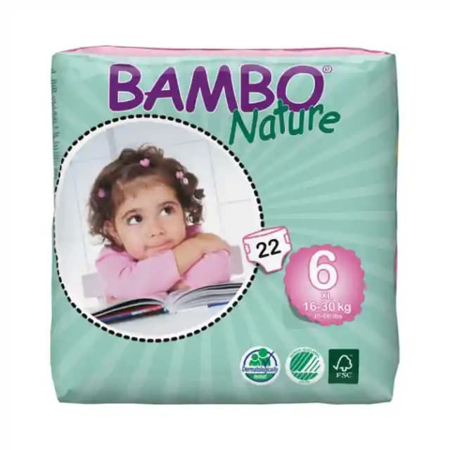 Bambo Nature Diaper XL (1 Packet Of 22 pieces)