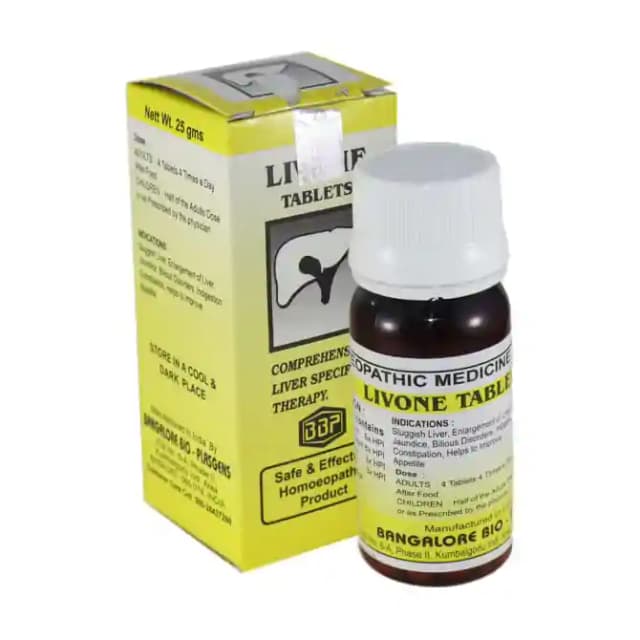 Bangalore Bio Plasgens Livone (1 Bottle of 25 gm tablets)