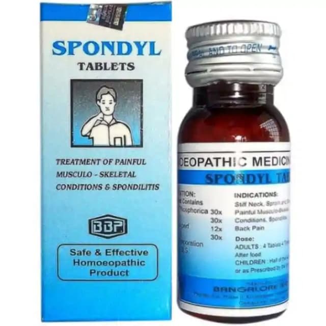 Bangalore Bio Plasgens Spondyl (1 Bottle of 25 gm tablets)