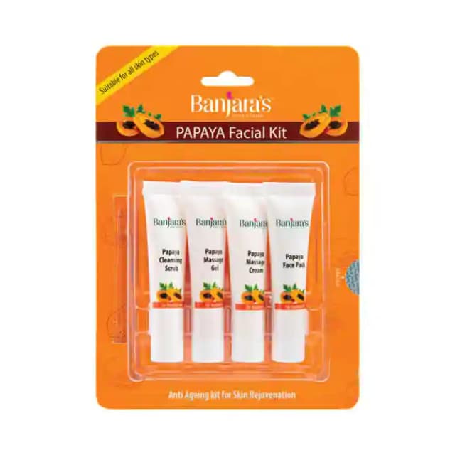 Banjaras Facial Kit Papaya (1 Packet Of 1 Kit)