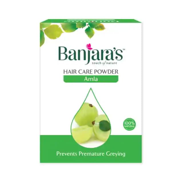 Banjaras Hair Care Powder Amla (1 Box Of 100 gm Powder)