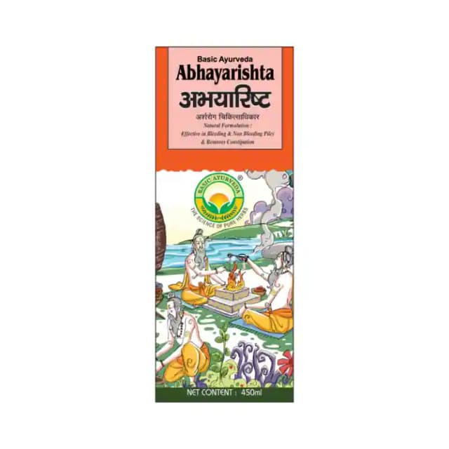 Basic Ayurveda Abhayarishta (1 Bottle of 450 ml Liquid)