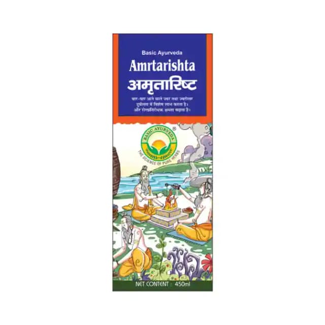 Basic Ayurveda Amritarishta (1 Bottle of 450 ml Liquid)