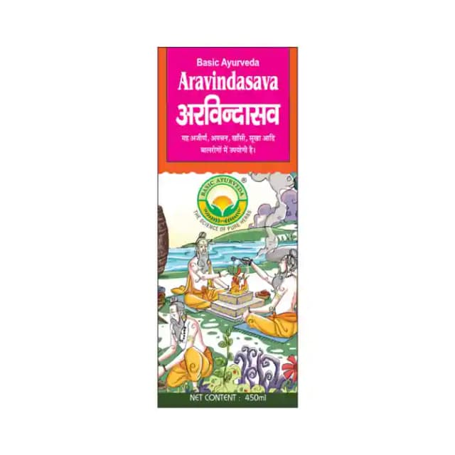 Basic Ayurveda Aravindasava (1 Bottle of 450 ml Liquid)