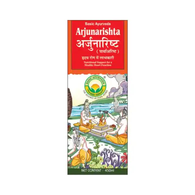 Basic Ayurveda Arjunarishta (1 Bottle of 450 ml Liquid)