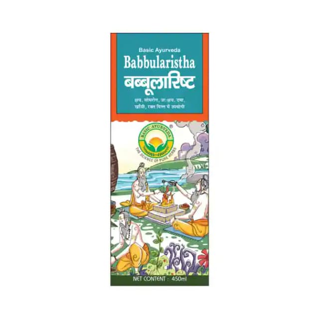Basic Ayurveda Babbularistha (1 Bottle of 450 ml Liquid)