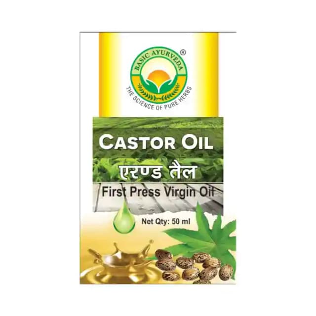 Basic Ayurveda Castor Oil (1 Bottle of 50 ml Oil)