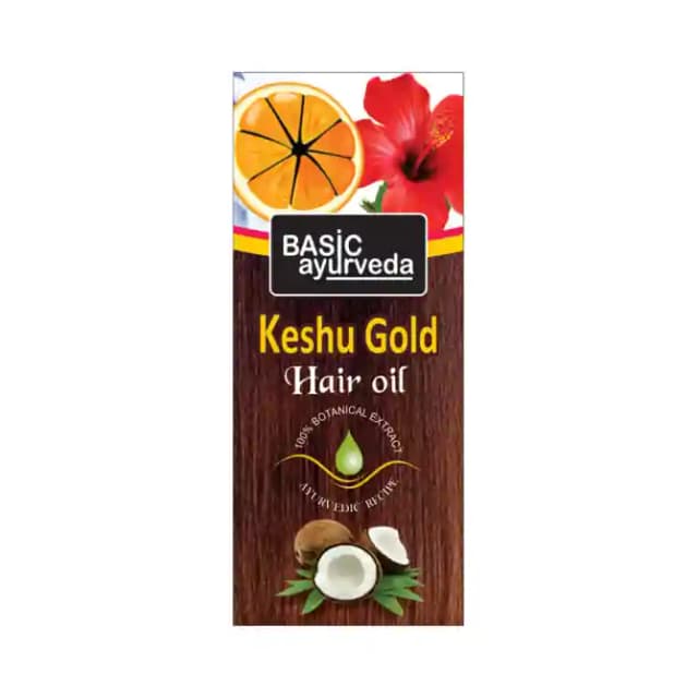 Basic Ayurveda Keshu Gold Hair Oil (1 Bottle of 100 ml Oil)