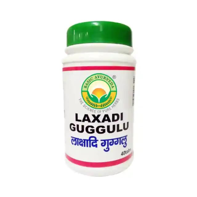 Basic Ayurveda Laxadi Guggulu (1 Bottle of 40 tablets)