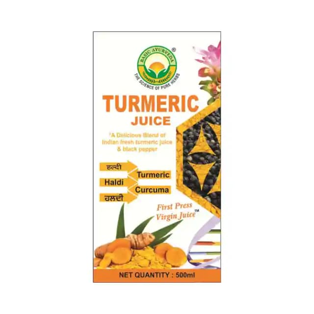 Basic Ayurveda Turmeric Juice (1 Bottle of 500 ml Juice)