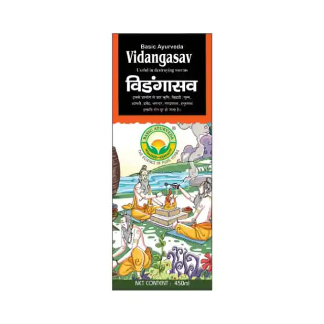Basic Ayurveda Vidangasav (1 Bottle of 450 ml Liquid)