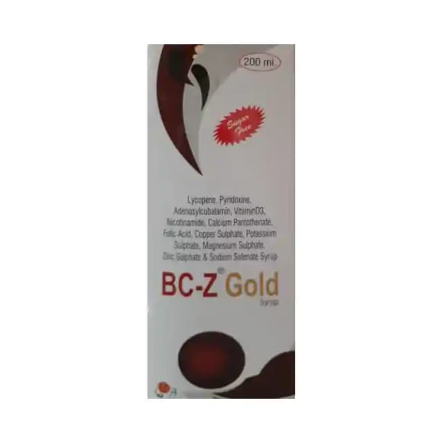 BC Z Gold Syrup Sugar Free (1 Bottle of 200 ml Syrup)
