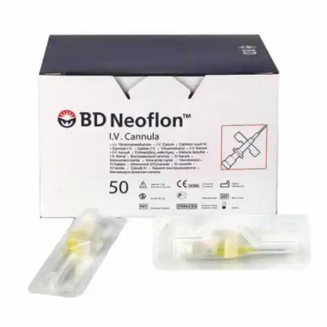 BD Neoflon 24G (1 Box Of 50 cannula)