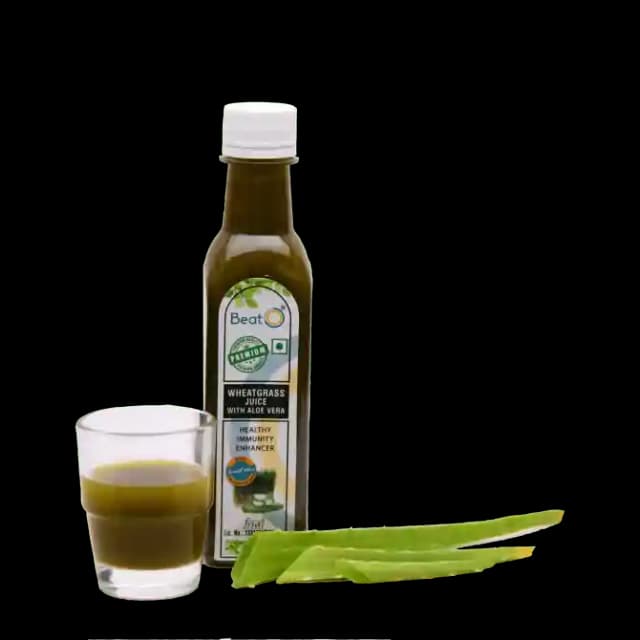 BeatO Wheatgrass with Alovera Juice (1 Bottle of 250 ml Juice)