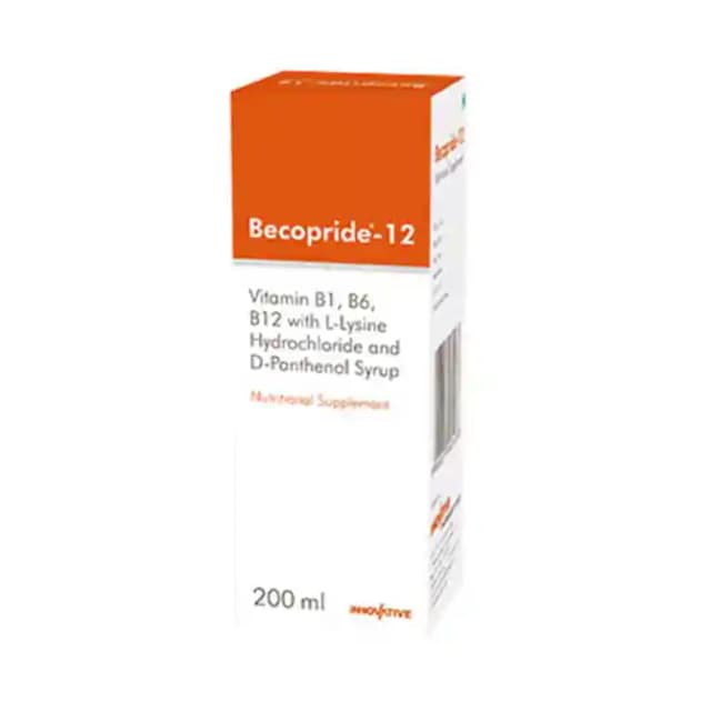 Becopride 12 Syrup (1 Bottle of 200 ml Syrup)